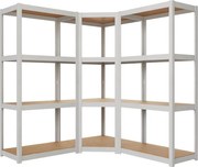 Rohový regál konfigurovateľný biely AR Style D-Carbon