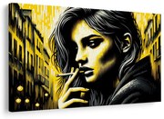 Obraz mestský portrét ženy