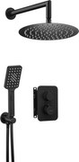 Deante Deante, podomietková termostatická sprchová zostava + BOX, okrúhla, čierna matná, BXYZNEBT