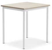 Stôl BORÅS PLUS, 700x600x720 mm, laminát - jaseň, biela