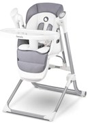 Lionelo - Detská jedálenská stolička NILES šedá 4xAA