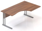Ergonomický stôl Visio 160 x 100 cm, pravý, orech