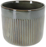 Zelený porcelánový kvetináč