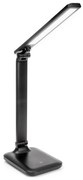 LED stmievateľná dotyková stolová lampa s USB portom REMUS LED/5W/230V čierna