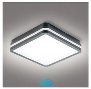 Brilagi - LED Vonkajšie svietidlo so senzorom BENE LED/24W/230V 26x26 cm IP54 BG0926