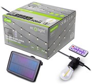 ECOLIGHT Solárna záhradná girlanda LED 10 m + 10x žiarovka