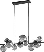 ONLI - Luster na lanku PALOMA 10xG9/3W/230V čierna/dymová