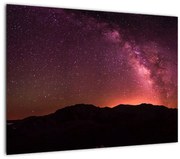 Obraz ružovej mliečnej cesty (70x50 cm)