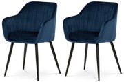 Sada jedálenských stoličiek PIKA BLUE4, 2 ks