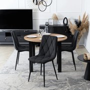 PROXIMA.store - Čalúnená jedálenská stolička ROBIN 2 FARBA: čierna