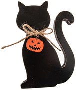 Drevená soška (výška 15,5 cm) Happy Halloween – Dakls