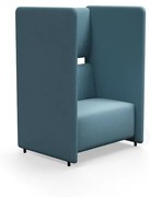 Kreslo CLEAR SOUND, 1,5-miestne, látka Focus Melange, sky blue