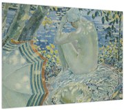 Sklenený obraz - Frederick Carl Frieseke, On the Bank, reprodukcia (70x50 cm)