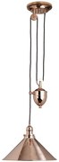 Elstead PV-P-CPR - Luster na lanku PROVENCE 1xE27/100W/230V medená