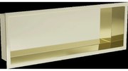 Mexen X-Wall-R zapustená polička s okrajom 60 x 20 cm, zlatá- 1950602010