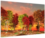 Obraz - Farebné stromy (90x60 cm)