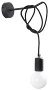 Nástenné svietidlo EDISON 1xE27/60W/230V čierna