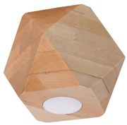 Stropné svietidlo Woody, 1x drevené tienidlo