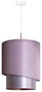 Duolla - Luster na lanku PARIS 1xE27/15W/230V pr. 40 cm ružová/strieborná/medená