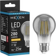 Mexen Vintis, LED filamentová žiarovka E27, A60, 4 W, teplá biela 2200K, dymová, L150-E27-0422-70