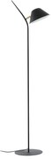 Čierna stojacia lampa s kovovým tienidlom (výška 152 cm) Aurelia – Kave Home