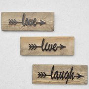 Nástenná drevená dekorácia AA086