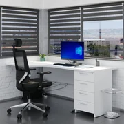 Zostava kancelárskeho nábytku Visio 3, 160 cm, ľavá, biela