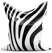 Sedací vak Classic vzor zebry - detský, čierna / biela