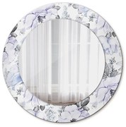 Modré ruže Okrúhle dekoračné zrkadlo