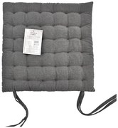 Poduška na stoličku SSE-JBT-1008 40x40 cm tmavosivá