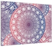 Sklenený obraz z mandál (70x50 cm)