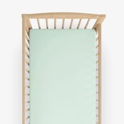 Goldea bavlnená plachta do detskej postieľky - svetlo mätová 60 x 120 cm