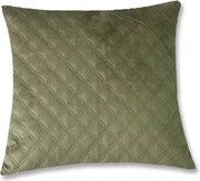 Dekoračný vankúš Christene 45x45 cm, zelený s kosoštvorcami%