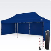BRIMO Svadobný stan 4x8 m - s 3 stenami - Modrá 18