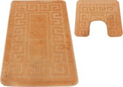 DY Kúpeľňová sada koberčekov s výrezom Montana Ethnic - lososová