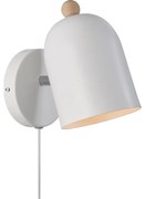 Nordlux - Nástenné bodové svietidlo GASTON 1xE27/15W/230V biela
