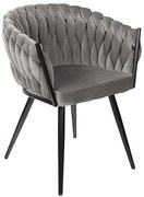 Stolička Asti šedá