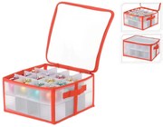 Úložný box na banky Christmas, 34x34x17 cm, červená