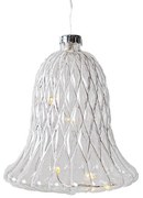 SIRIUS LED skleněný zvonek, čirý, 9 cm