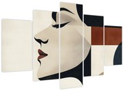 Obraz - Žena z profilu (150x105 cm)