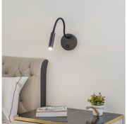 Brilagi - LED Stmievateľná flexibilná nástenná lampa MAYA 1xG9/4W/230V čierna BG1051