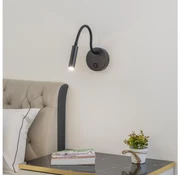 Brilagi - LED Stmievateľná flexibilná nástenná lampa MAYA 1xG9/4W/230V čierna BG1051