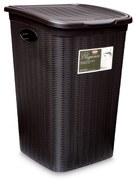STEFANPLAST Kôš na bielizeň Elegance 50 l, hnedý