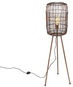 Moderná stojaca lampa trojnožka medená - Redo