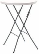 Aldotrade Skladací cateringový stôl, pr. 80 xv.110 cm kulatý