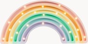 Ručne vyrobená detská lampa's časovačom a diaľkovým ovládačom Rainbow