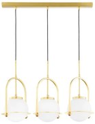 Jupiter 1917 - Závesný luster ROSSO na lankách 3xE27/15W/230V zlatý