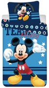 Jerry Fabrics Obliečky Mickey Team - Modrá | 140 x 200 cm / 70 x 90 cm