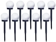Kobi SADA 10x LED Solárna lampa LED/0,12W/1,2V 6500K IP44 40 mAh čierna/biela KB0367