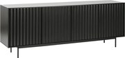 Teulat Sierra komoda do spálne - Čierna -211 cm